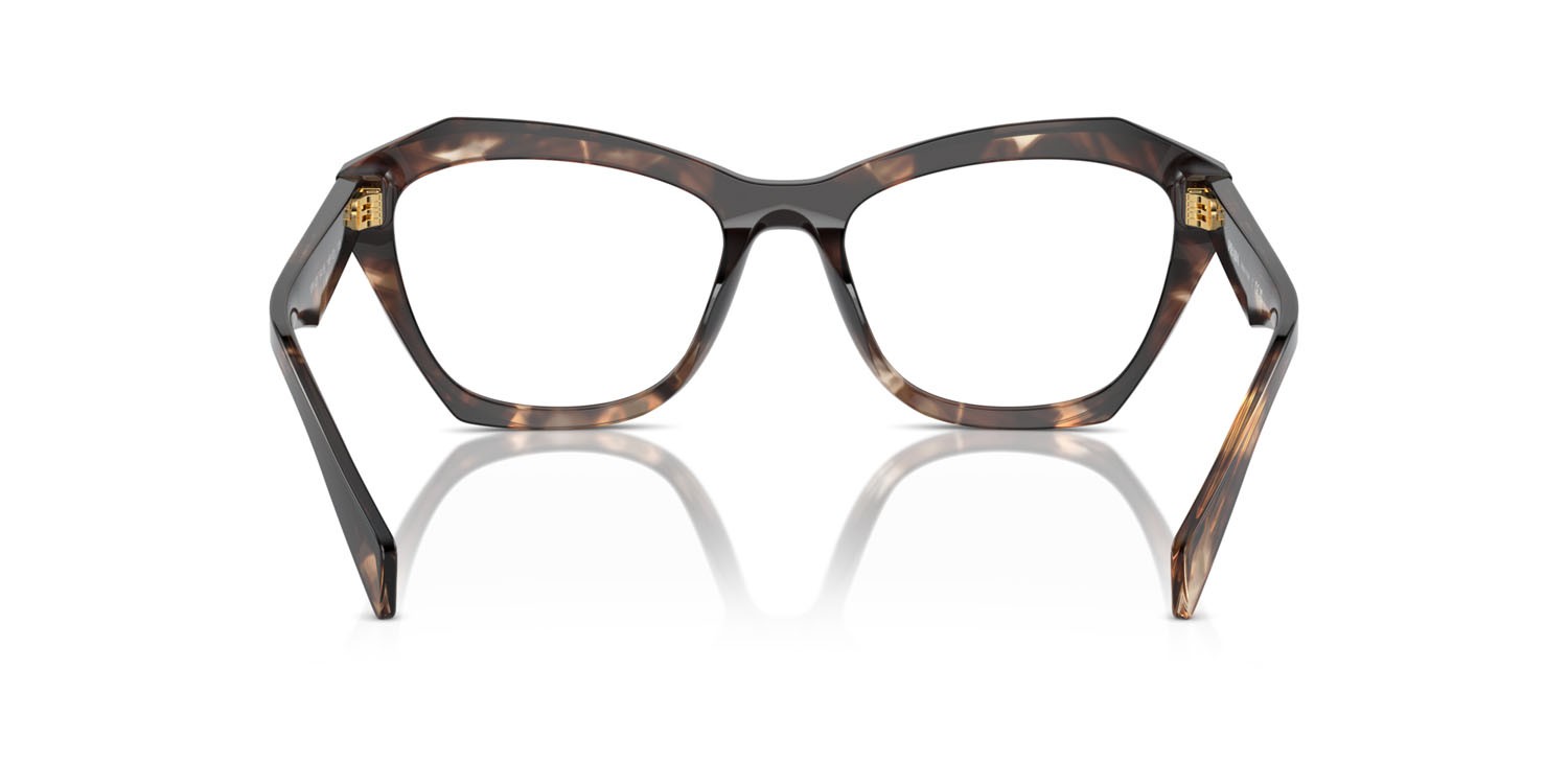 Eyeglasses Prada PR A20V (14P1O1) color caramello tartarugato shape butterfly lenses lente demo
