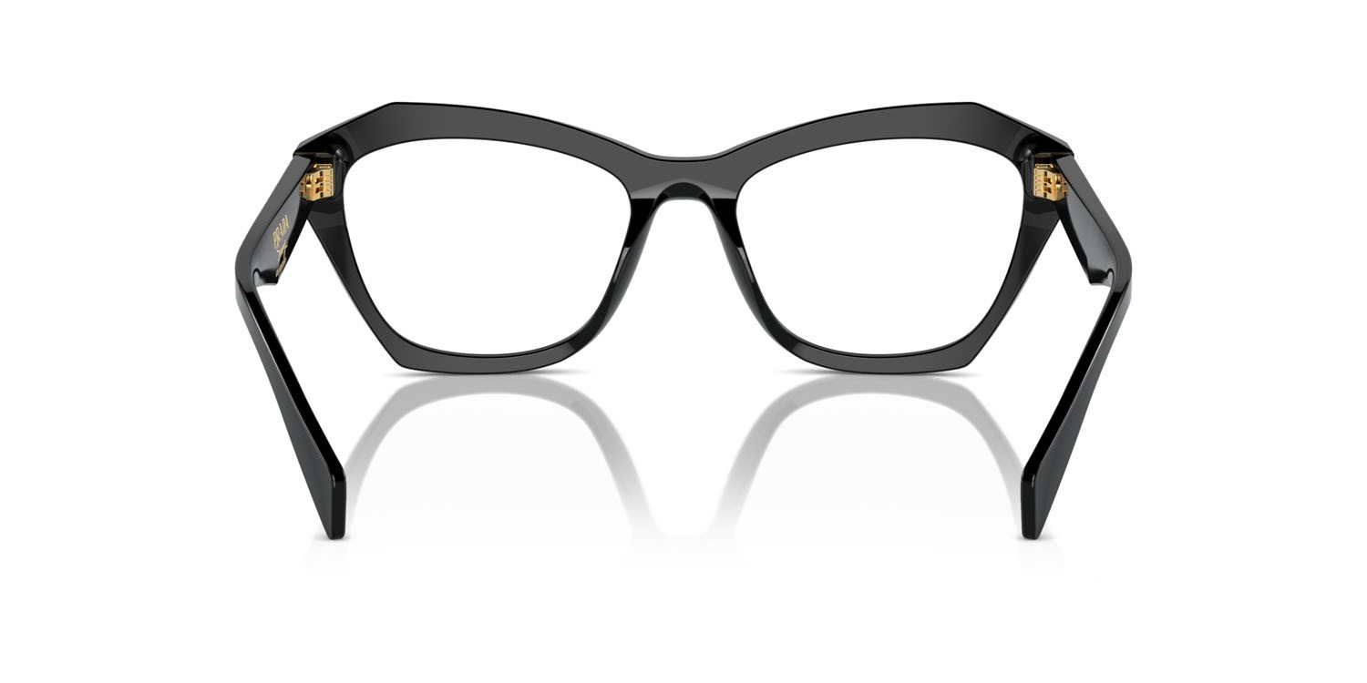 Eyeglasses Prada PR A20V (16K1O1) color nero shape butterfly lenses lente demo