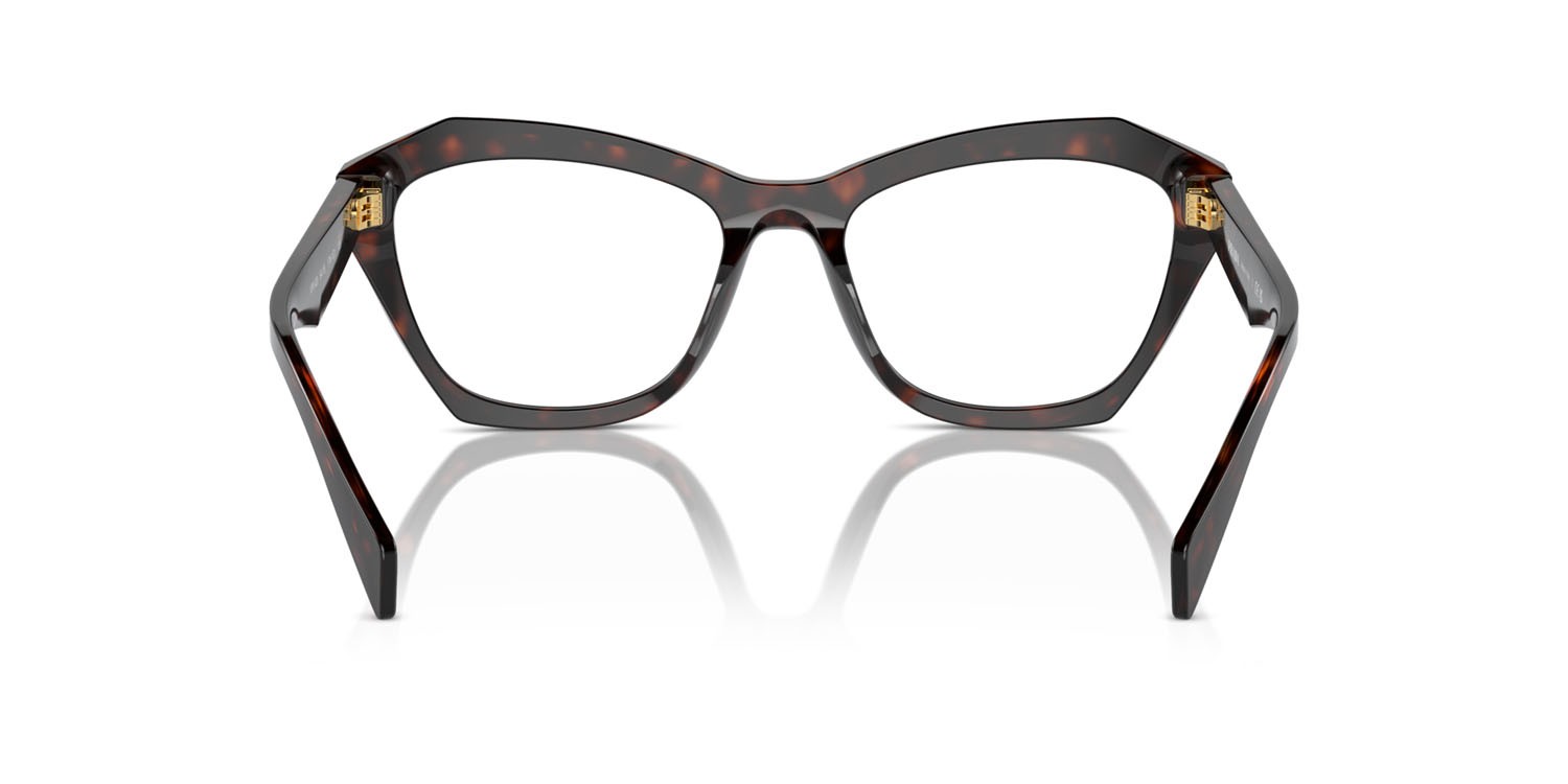 Eyeglasses Prada PR A20V (17N1O1) color root tortoise shape butterfly lenses lente demo