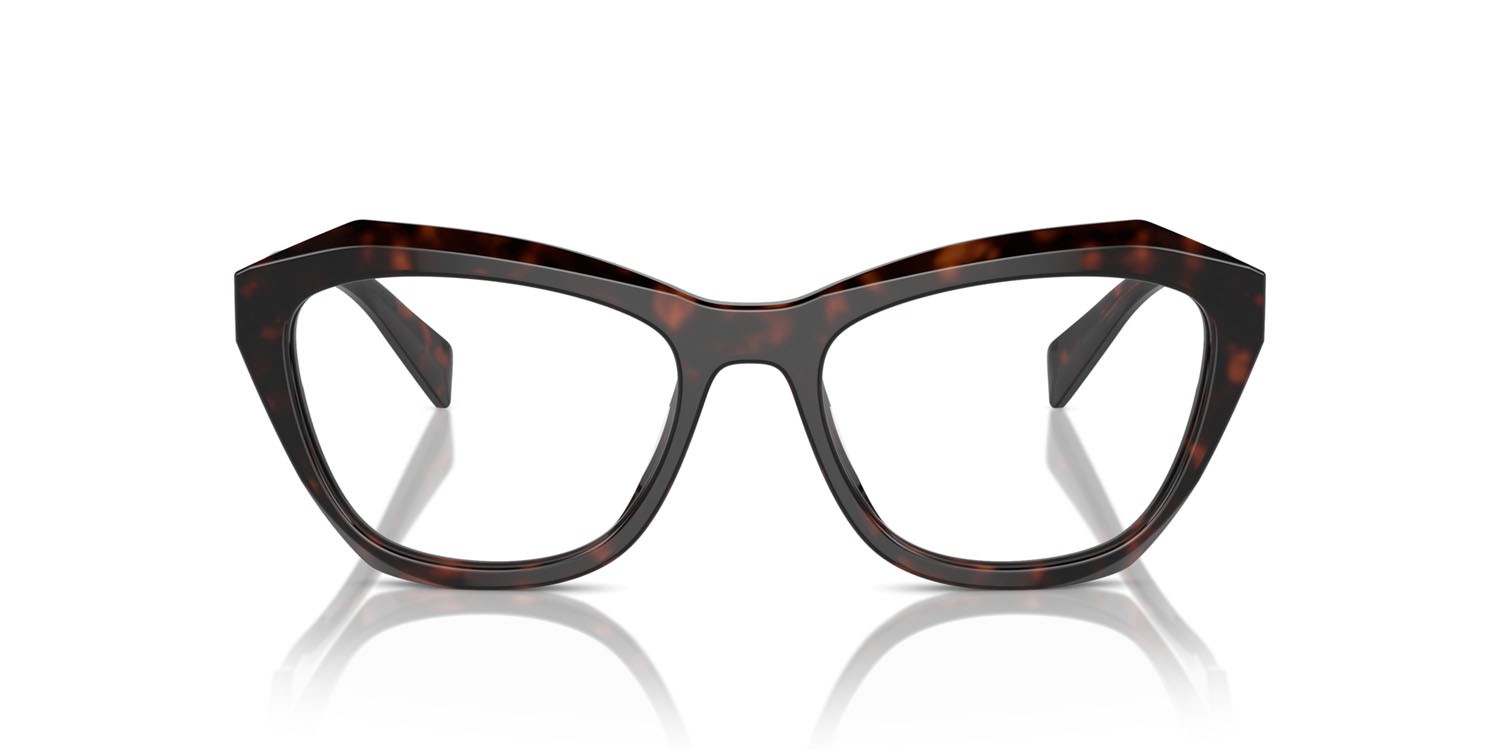 Eyeglasses Prada PR A20V (17N1O1) color root tortoise shape butterfly lenses lente demo
