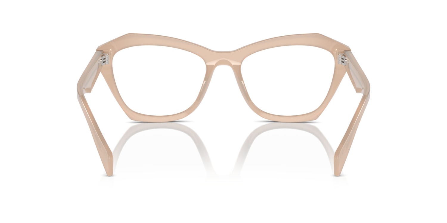 Eyeglasses Prada PR A20V (19R1O1) color opal natural shape butterfly lenses lente demo