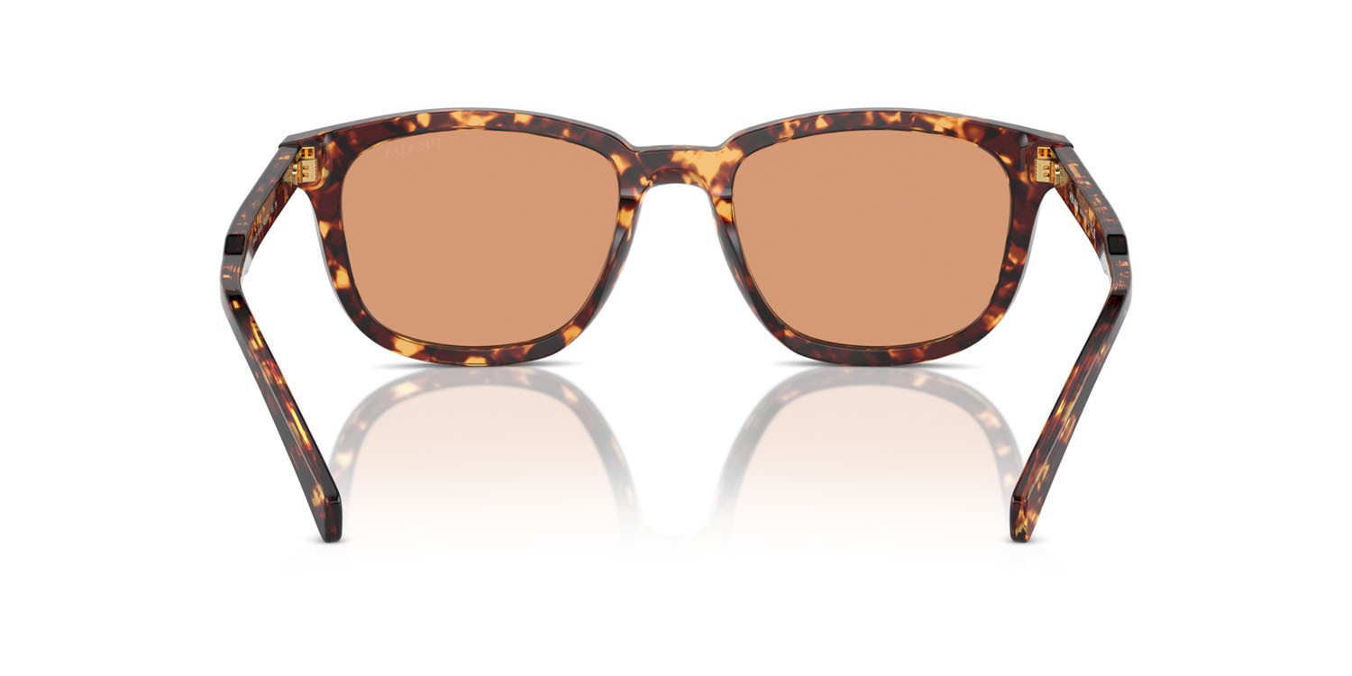 Sonnenbrillen Prada PR A21S (14O07V) farbe magma tortoise form quadratisch gläser arancione