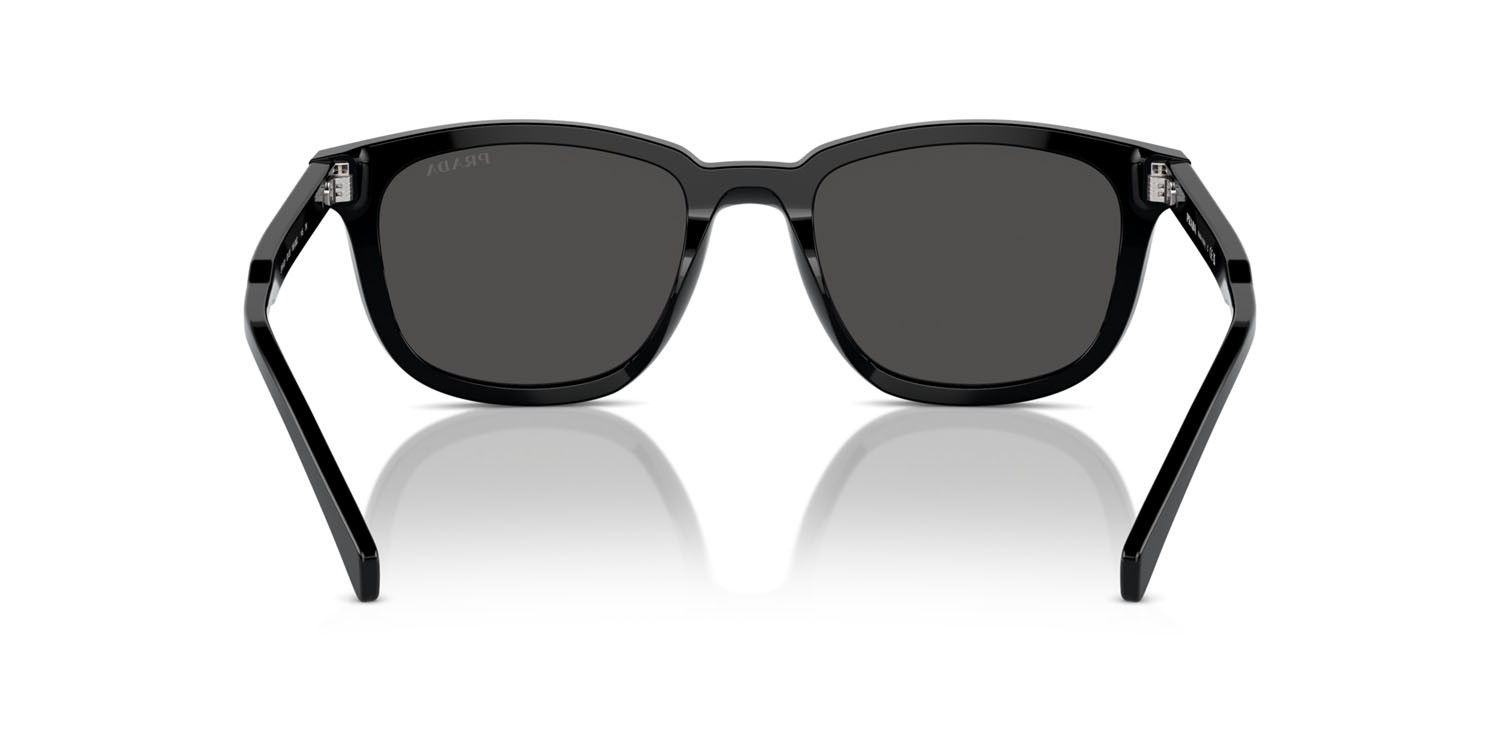 Sunglasses Prada PR A21S (16K08Z) color nero shape square lenses grigio scuro