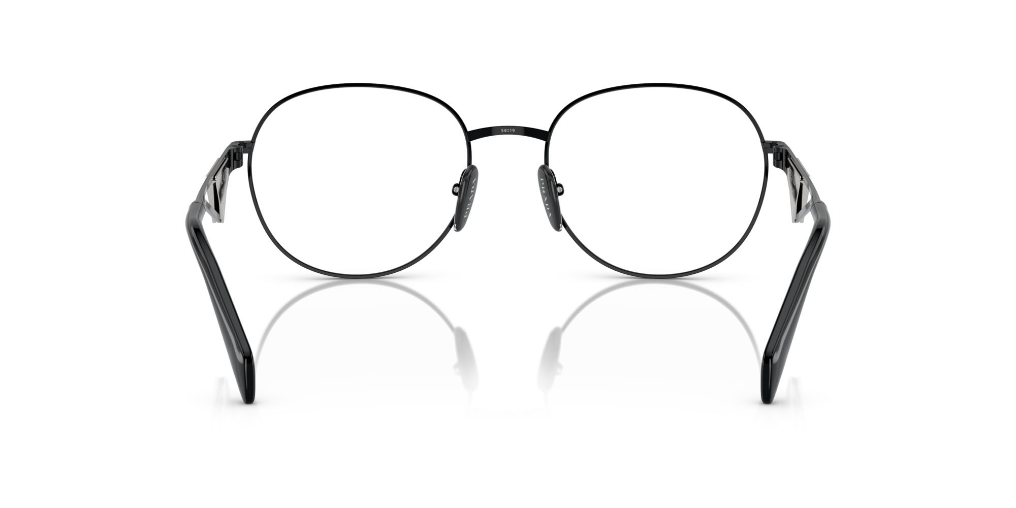 Eyeglasses Prada PR A50V (1AB1O1) color nero shape round lenses lente demo