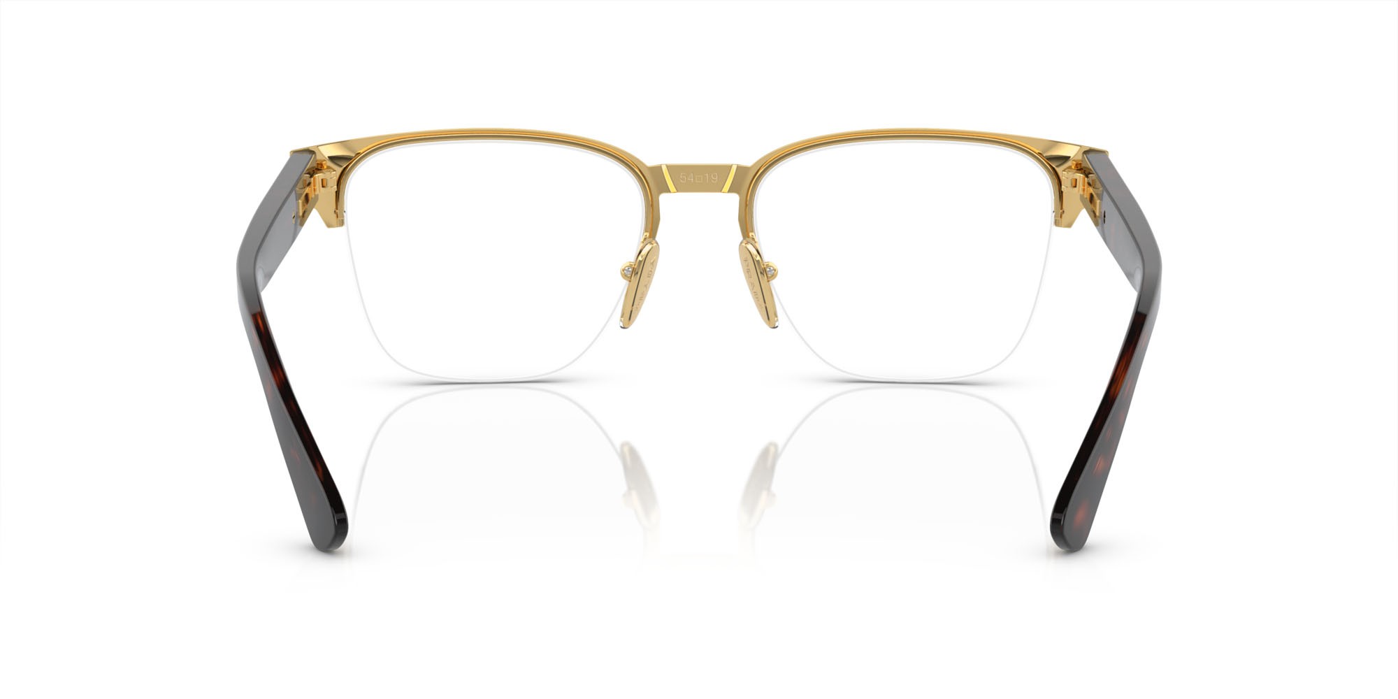 Eyeglasses Prada PR A52V (01U1O1) color marrone opaco shape square lenses lente demo