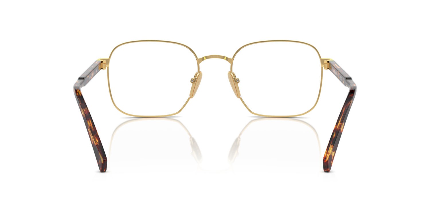 Brillen Prada PR A55V (5AK1O1) farbe oro form rechteckig gläser lente demo