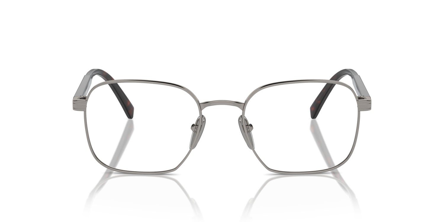 Eyeglasses Prada PR A55V (5AV1O1) color gunmetal shape rectangle lenses lente demo
