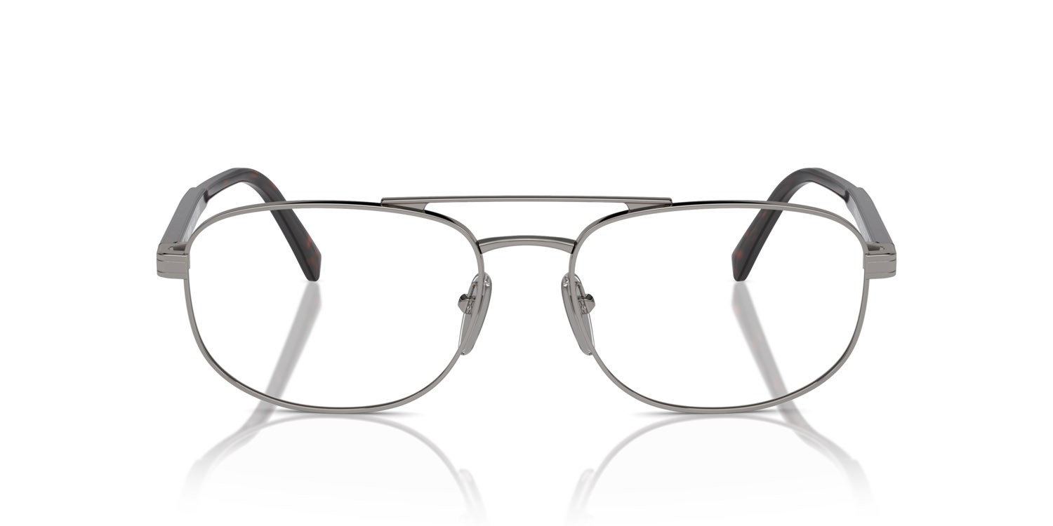 Eyeglasses Prada PR A56V (5AV1O1) color gunmetal shape oval lenses lente demo