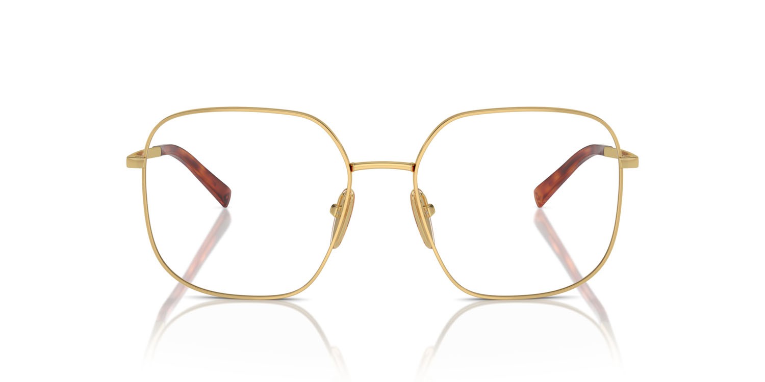 Eyeglasses Prada PR A59V (5AK1O1) color oro shape square lenses lente demo