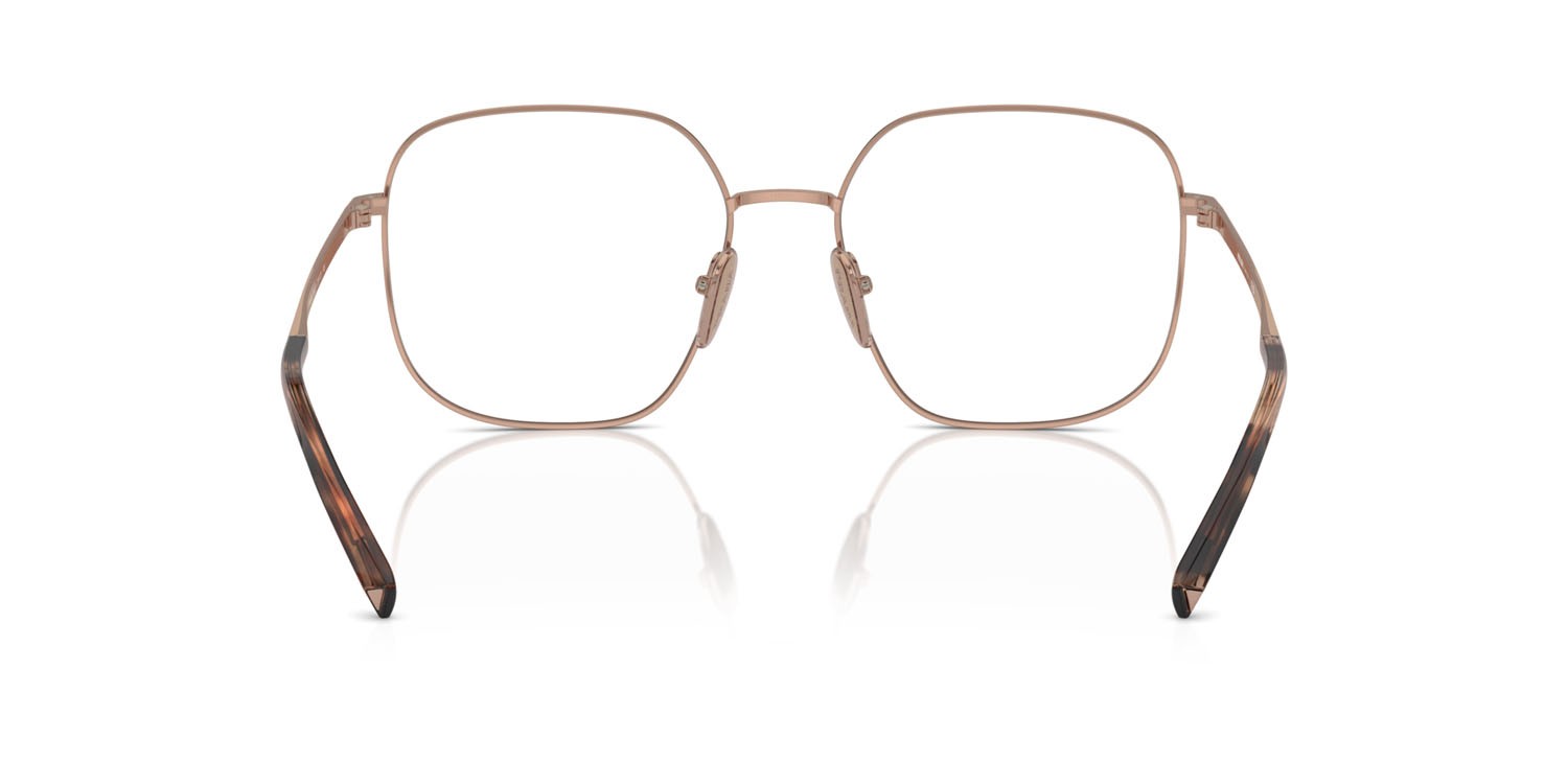 Eyeglasses Prada PR A59V (ZVF1O1) color oro rose shape square lenses lente demo