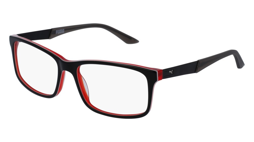 Eyeglasses Puma Active/fundamentals PU0074O-007 color grey shape rectangle lenses transparent