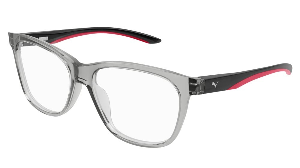 Occhiali da vista Puma Active PU0208O-007 colore grey forma rettangolare lenti transparent