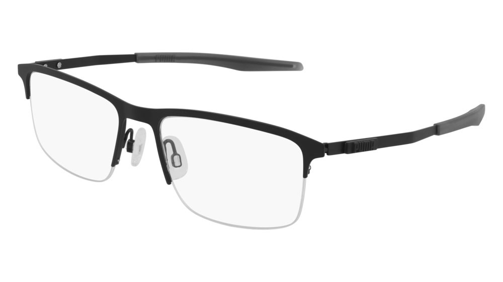 Eyeglasses Puma Active PU0302O-001 color black shape rectangle lenses transparent