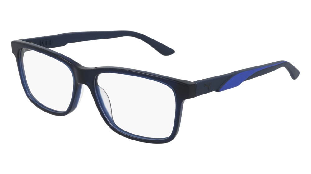 Occhiali da vista Puma Active PU0341O-002 colore blue forma rettangolare lenti transparent