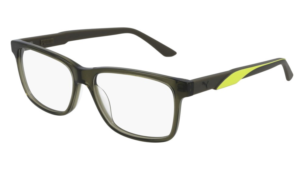 Occhiali da vista Puma Active PU0341O-003 colore green forma rettangolare lenti transparent