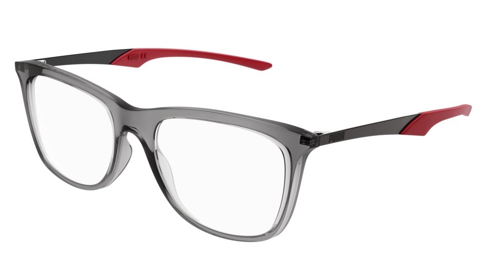 Occhiali da vista Puma Active PU0356O-003 colore grey forma rettangolare lenti transparent
