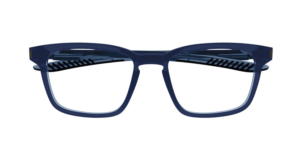 Occhiali da vista Puma PU0378O-002 colore grigio forma rettangolare lenti trasparente