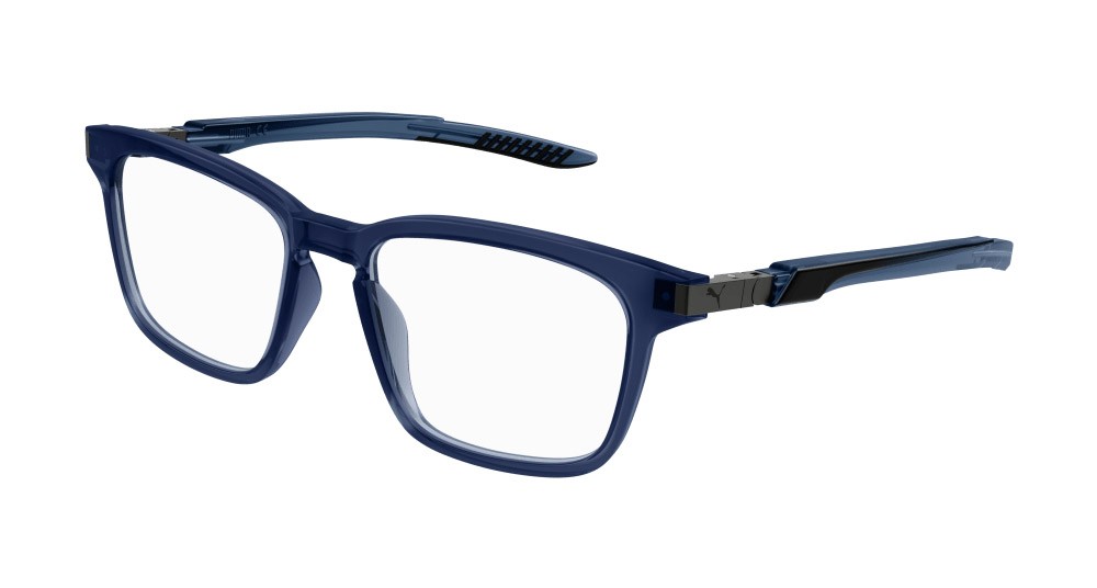 Occhiali da vista Puma PU0378O-002 colore grigio forma rettangolare lenti trasparente