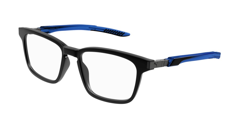 Occhiali da vista Puma PU0378O-004 colore blu forma rettangolare lenti trasparente