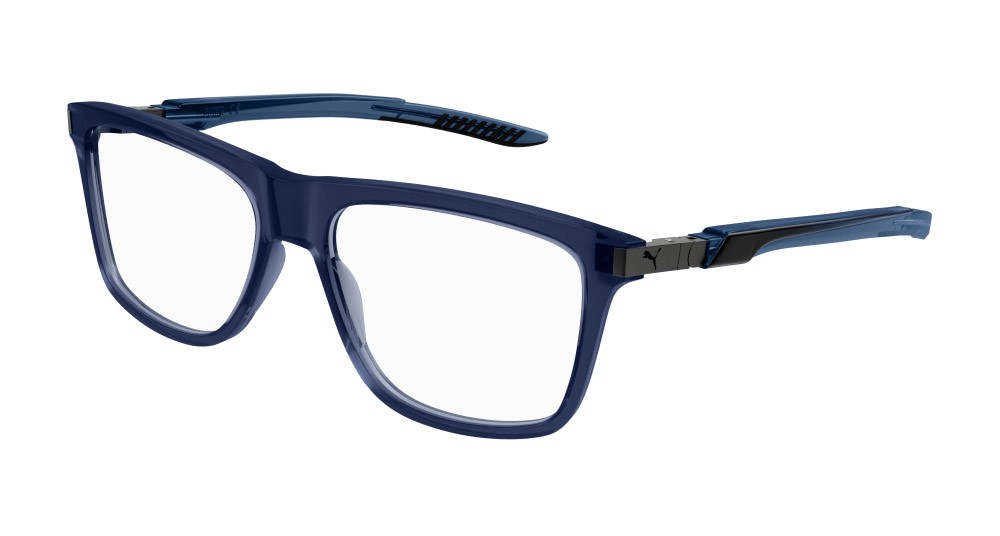 Occhiali da vista Puma PU0379O-002 colore grigio forma rettangolare lenti trasparente