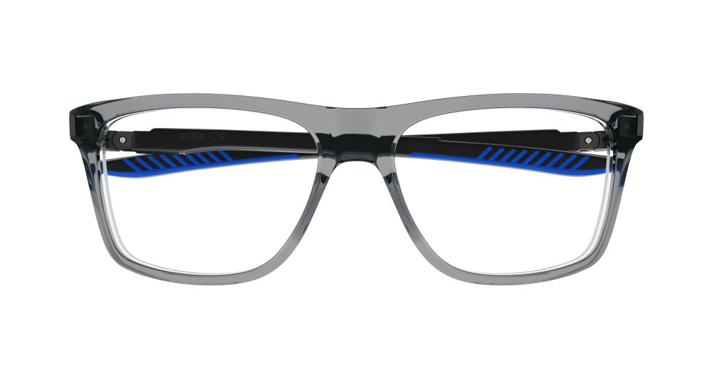 Occhiali da vista Puma PU0379O-003 colore nero forma rettangolare lenti trasparente