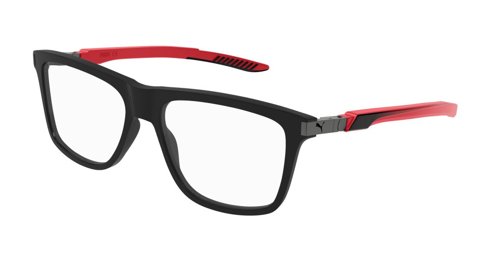Occhiali da vista Puma PU0379O-004 colore rosso forma rettangolare lenti trasparente