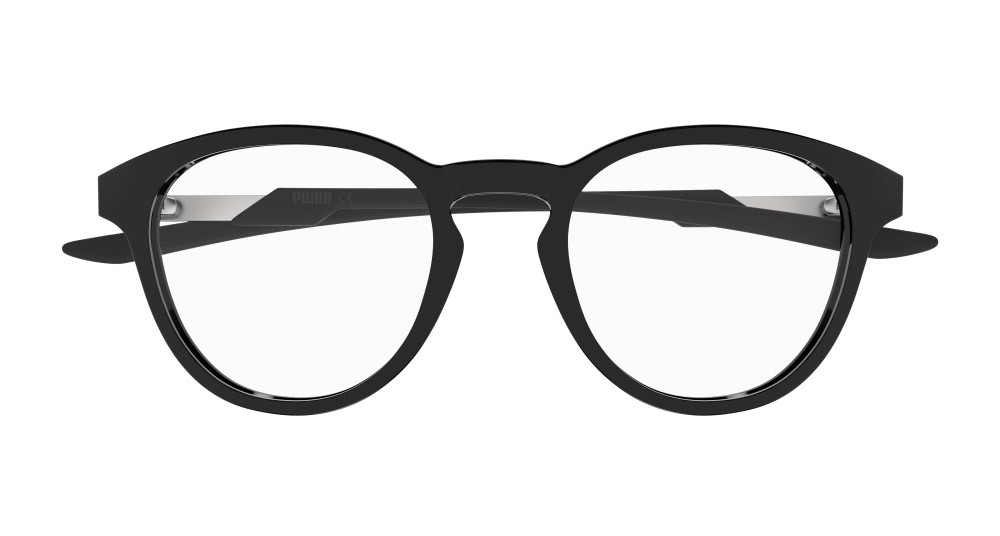 Occhiali da vista Puma PU0381O-001 colore rutenio forma rotondo lenti trasparente