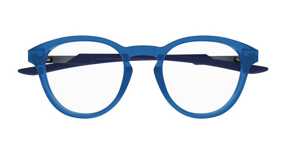 Occhiali da vista Puma PU0381O-002 colore rutenio forma rotondo lenti trasparente