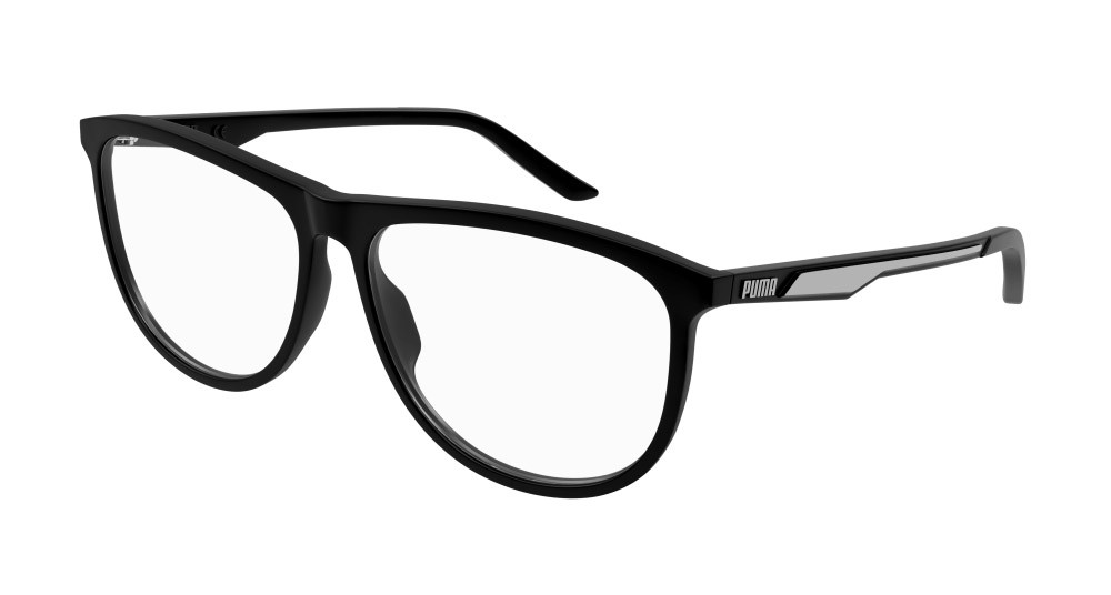 Brillen Puma PU0388O-001 farbe nero form rechteckig gläser trasparente