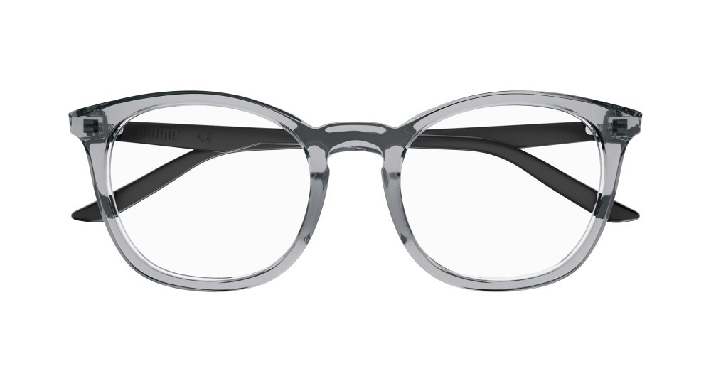 Occhiali da vista Puma PU0389O-002 colore nero forma rotondo lenti trasparente