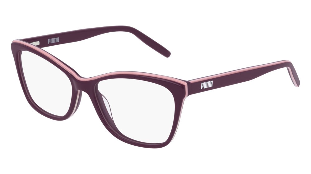 Occhiali da vista Puma Sportstyle PU0240O-006 colore burgundy forma cat eye lenti transparent