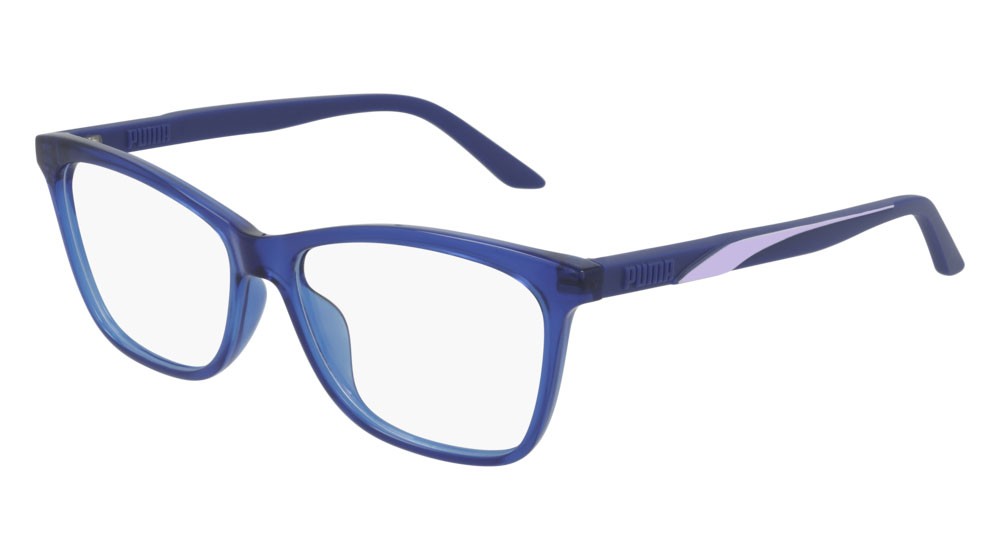Occhiali da vista Puma Sportstyle PU0335O-002 colore blue forma cat eye lenti transparent