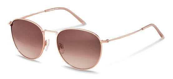 Occhiali da sole Rodenstock R1426 (A165) colore rose gold - rose lenti antiriflesso - brown 