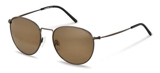 Occhiali da sole Rodenstock R1426 (B151) colore brown - black lenti antiriflesso - brown mirror gold