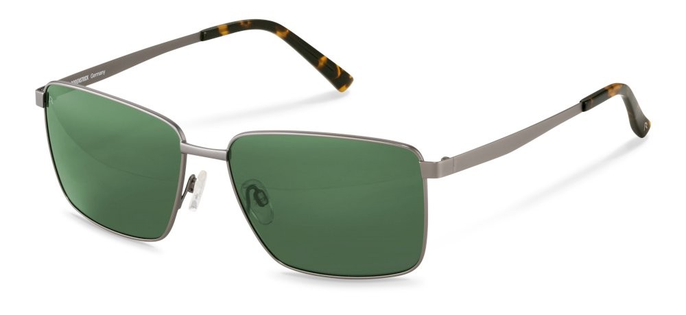 Occhiali da sole Rodenstock R1443 (B152) colore dark gun - havana lenti antiriflesso - green