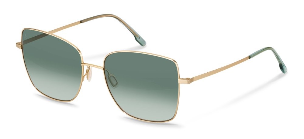 Sunglasses Rodenstock R1446 (A123) color gold, green lenses green gradient