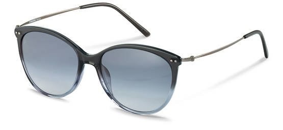 Occhiali da sole Rodenstock R3311 (C122) colore grey blue gradient - gun metal lenti antiriflesso - smoke mirror blue