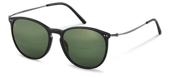 Occhiali da sole Rodenstock R3312 (B152) colore black - gun metal lenti antiriflesso - green 