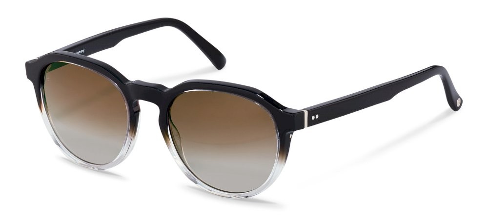 Occhiali da sole Rodenstock R3318 (A121) colore black cristal gradient lenti antiriflesso - brown gradient