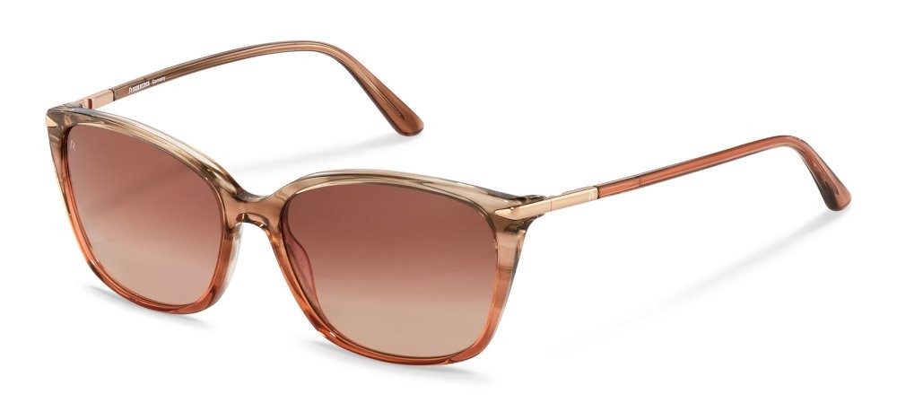 Occhiali da sole Rodenstock R3320 (B165) colore havana rose gradient - rose gold lenti antiriflesso - brown