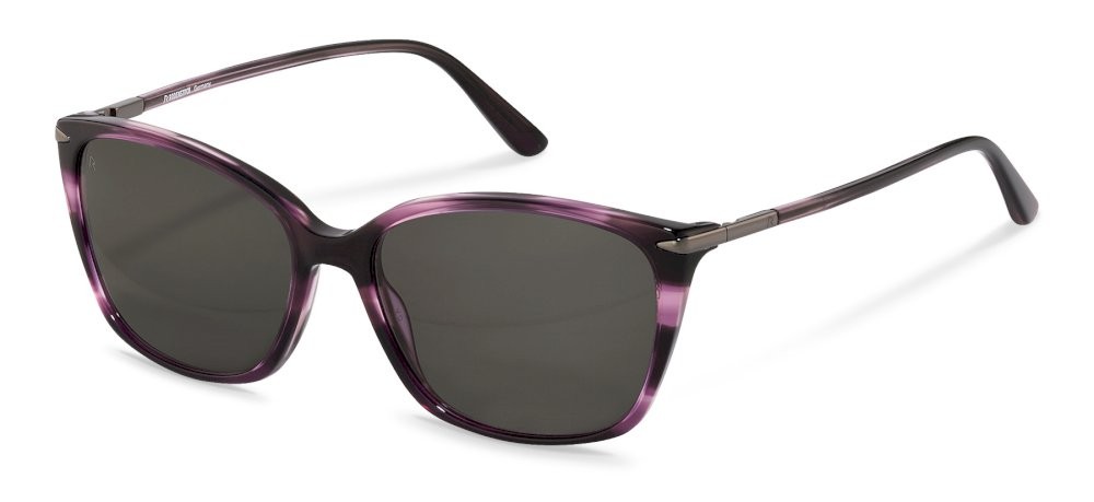 Occhiali da sole Rodenstock R3320 (D196) colore violet structured - dark gun lenti antiriflesso - smoke
