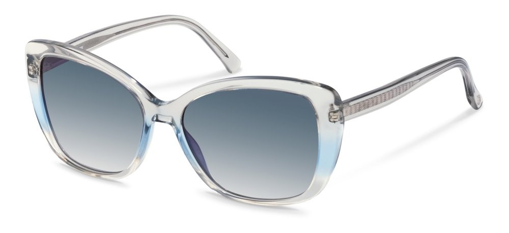 Occhiali da sole Rodenstock R3323 (B122) colore blue gradient lenti antiriflesso - smoke mirror blue