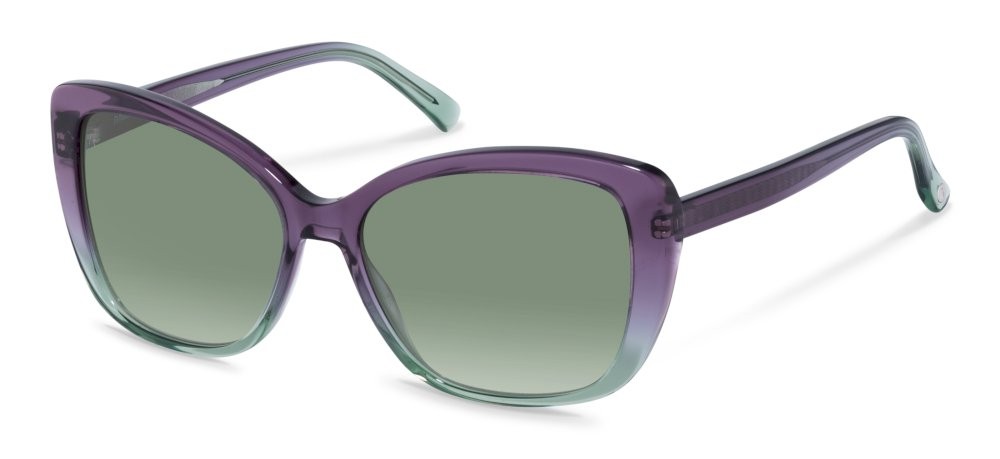 Occhiali da sole Rodenstock R3323 (C123) colore violet green gradient lenti antiriflesso - green gradient