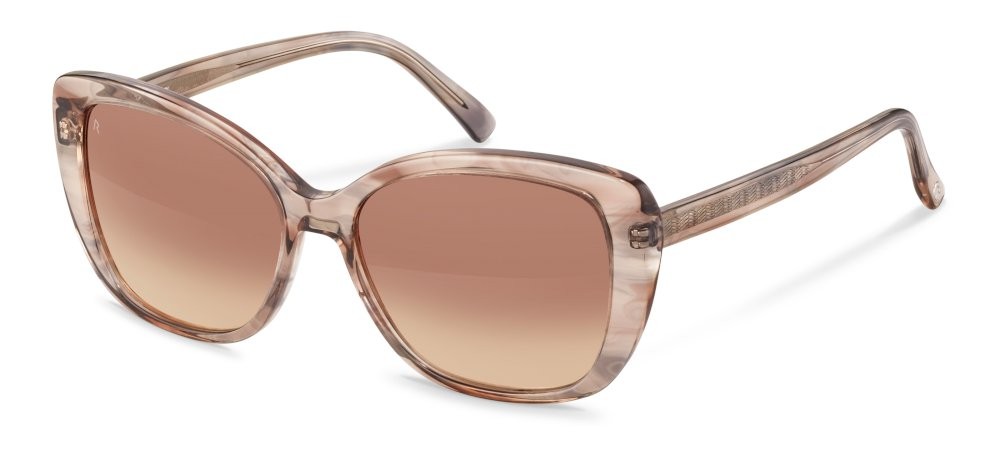 Occhiali da sole Rodenstock R3323 (F165) colore grey rose structured lenti antiriflesso - brown