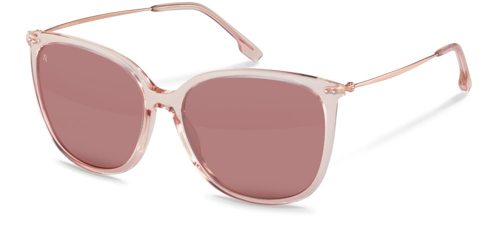 Occhiali da sole Rodenstock R3343 (B128) colore rose - gold lenti antiriflesso - smoke multilayer red