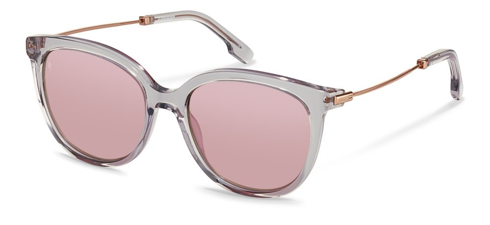Sunglasses Rodenstock R3344 (D128) color light grey - rose gold lenses antiriflesso - smoke multilayer red