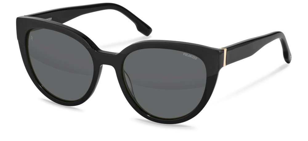 Sunglasses Rodenstock R3354 (A445) color black, gold lenses smoke
