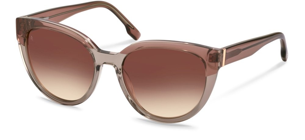 Sunglasses Rodenstock R3354 (B165) color rose beige layered, rosegold lenses brown