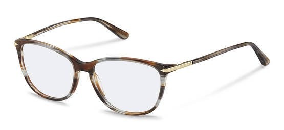 Brillen Rodenstock R5328 (D000) farbe brown grey structured, gold 