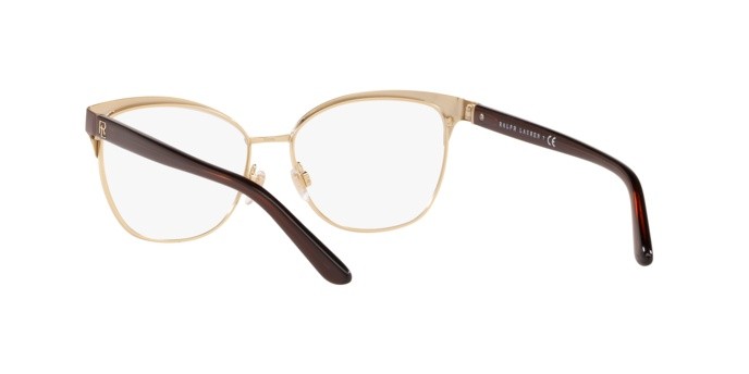 Occhiali da vista Ralph Lauren RL 5099 (9395) colore dark red on pale gold forma cat eye lenti demo lens